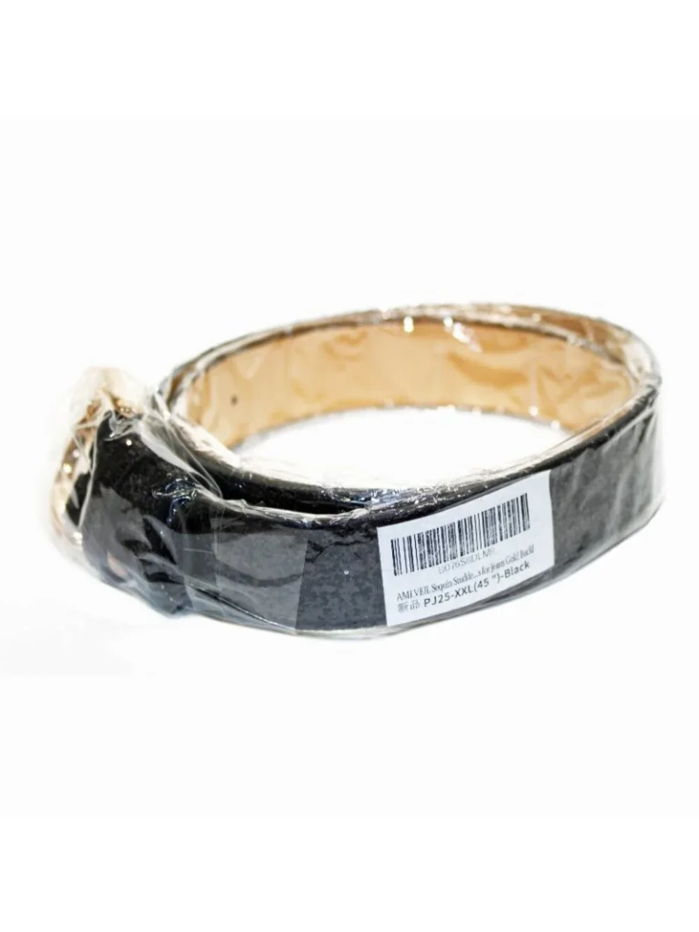 Sequin Studded Women Leather Belt for Jeans Gold Buckle XXL 45